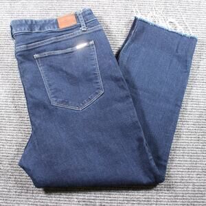 Tommy Hilfiger “Tribeca” Skinny Crop Jeans – Women’s 18, Dark Wash, Raw Hem